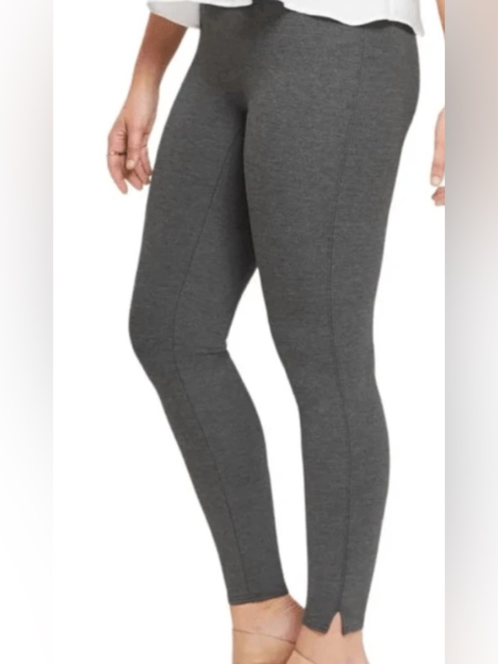 SPANX Womens ponte ankle slitted hem thick leggings/pants XLT extra large tall